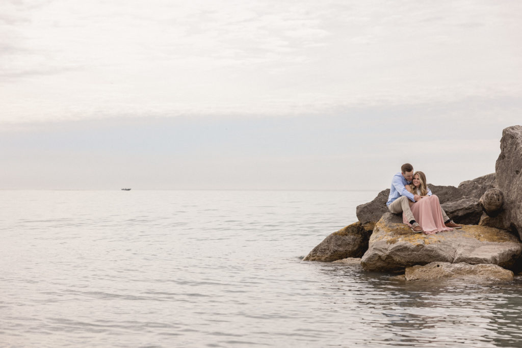 Lakefront Engagement Session in Milwaukee