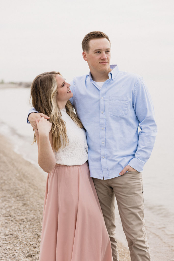 Lakefront Engagement Session in Milwaukee