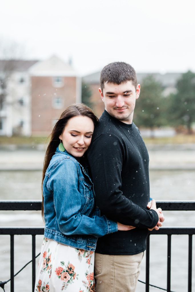 Downtown Janesville WI Engagement Session
