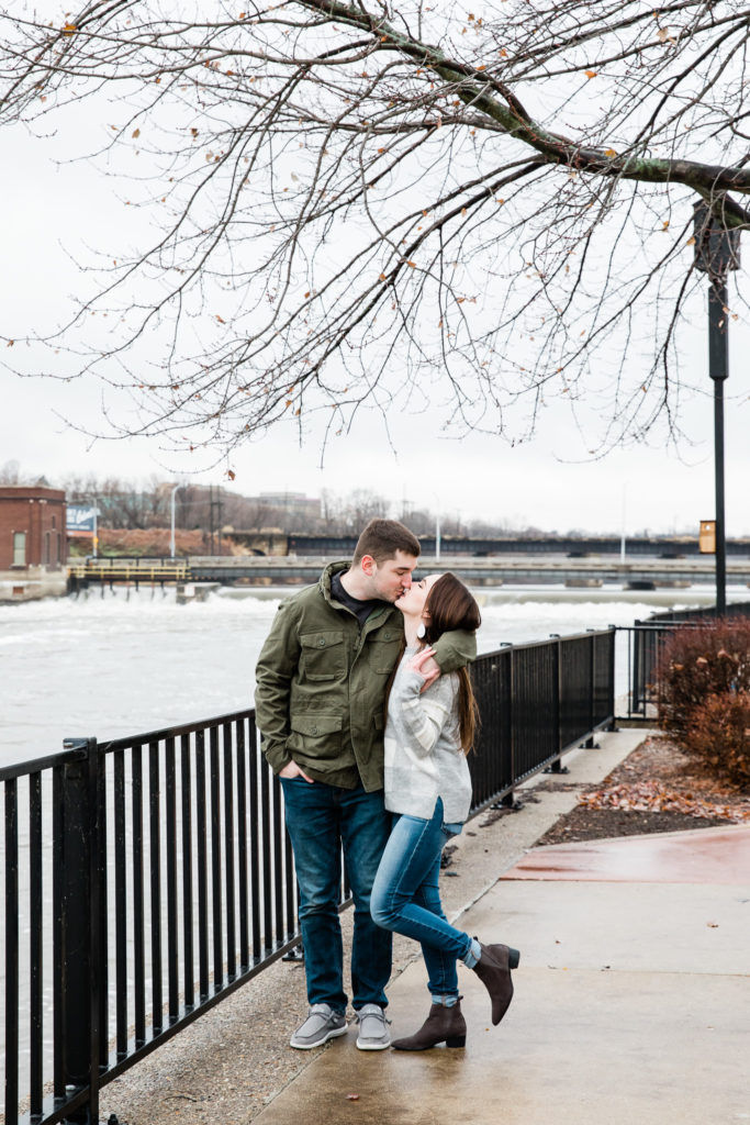 Engagement Session in Downtown Janesville, WI