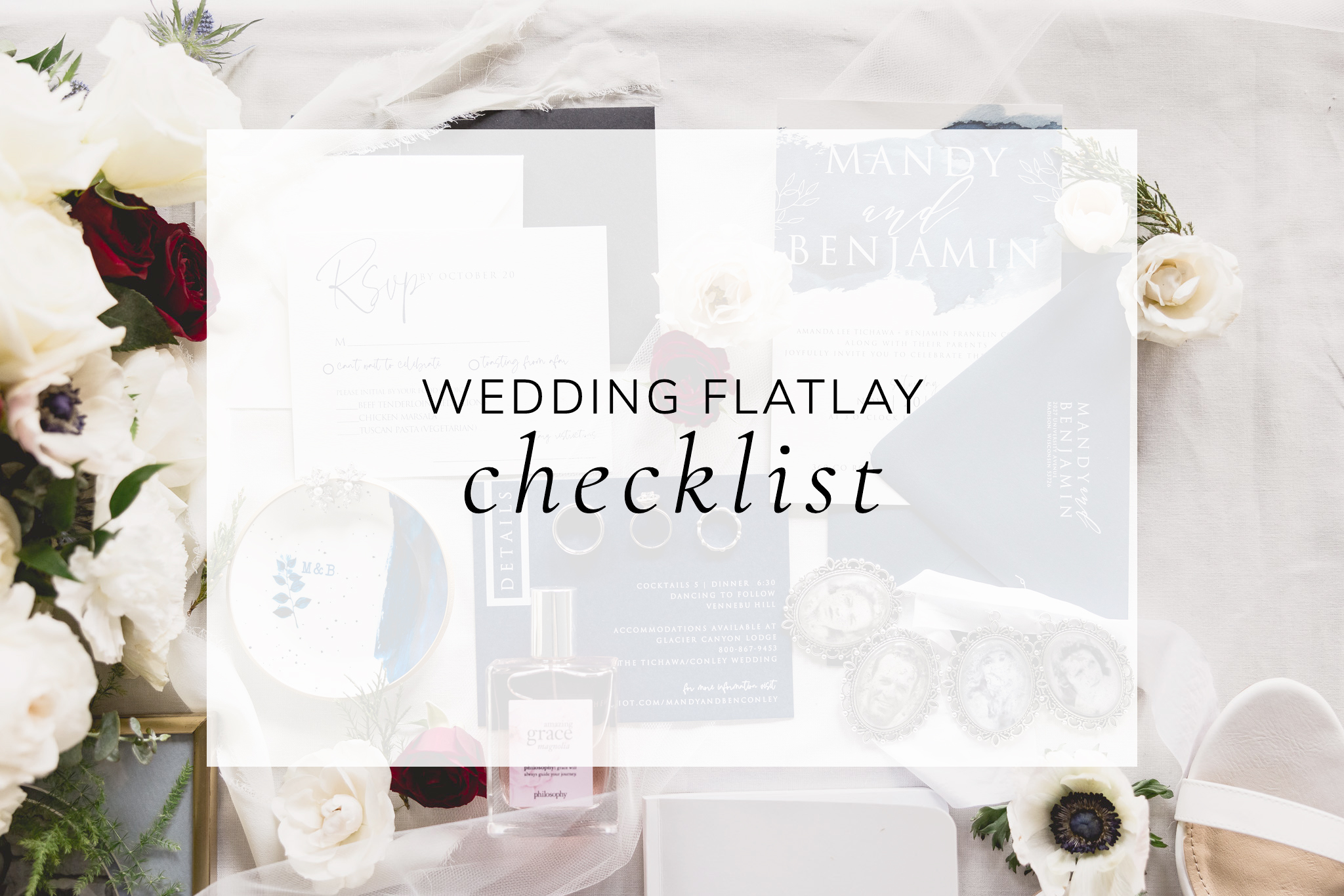 Wedding Flatlay Checklist